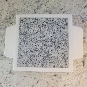 Granite & Plastic Cutting Board With Handles - 12"x9"